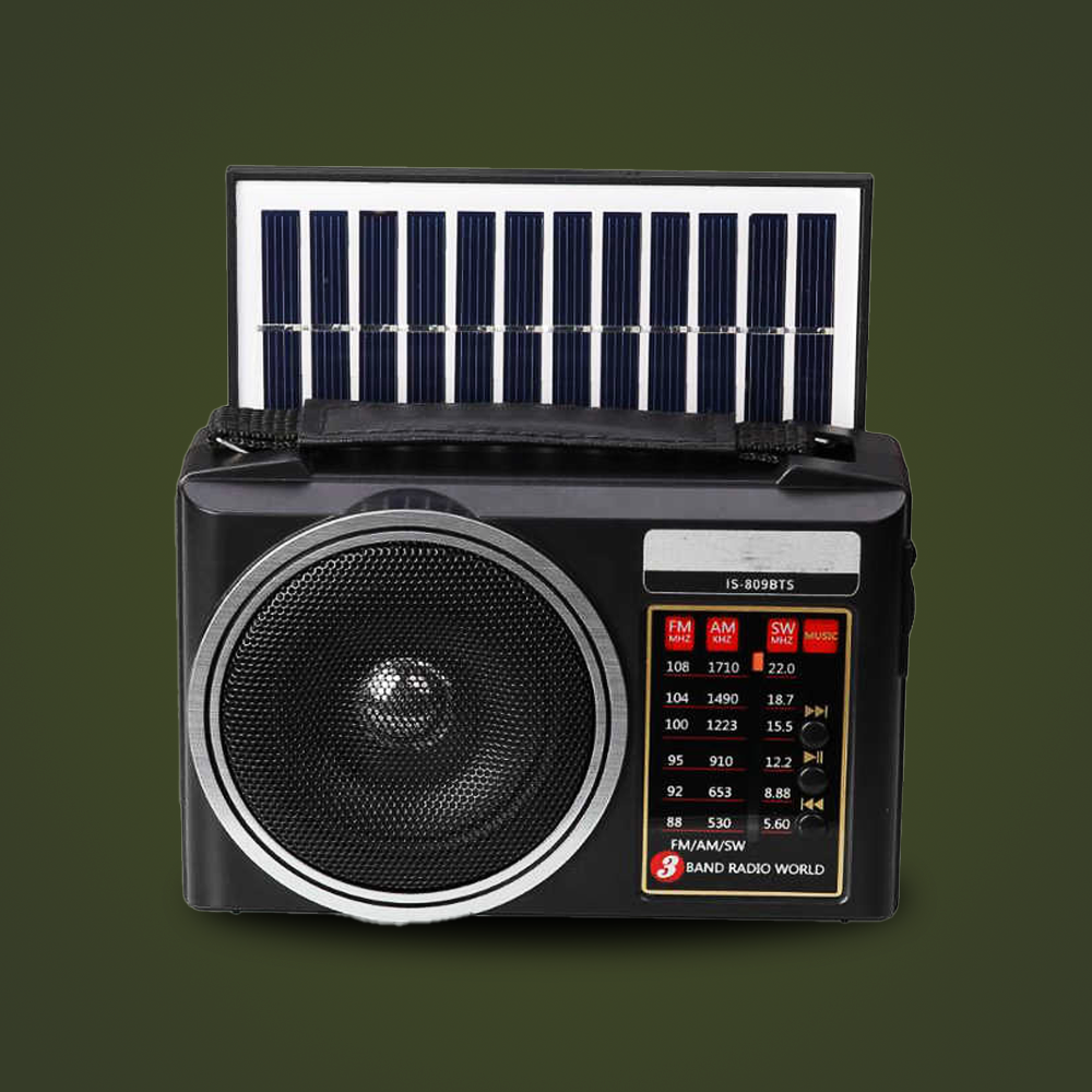 Denk Vooruit Draagbare Multi-Band Radio: Solar, Bluetooth en Zaklamp