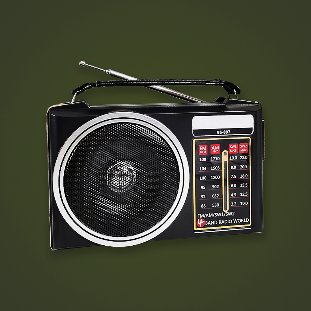 Denk Vooruit Draagbare Multi-Band Radio: Solar, Bluetooth en Zaklamp